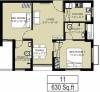 Arun Sanjani (2BHK+2T (630 sq ft) 630 sq ft)