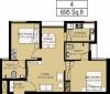 Arun Sanjani (2BHK+2T (695 sq ft) 695 sq ft)