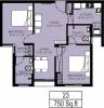 Arun Sanjani (2BHK+2T (750 sq ft) 750 sq ft)