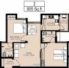 Arun Sanjani (2BHK+2T (805 sq ft) 805 sq ft)