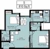 Arun Sanjani (2BHK+2T (810 sq ft) 810 sq ft)