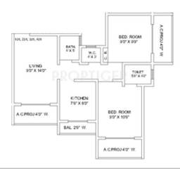 Mahajan Gokuldham Complex (2BHK+2T (690 sq ft) 690 sq ft) Mahajan Gokuldham Complex (2BHK+2T (690 sq ft) 690 sq ft)