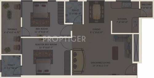 Apeksha Rudraksh Apeksha (2BHK+2T (1,091 sq ft) 1091 sq ft)