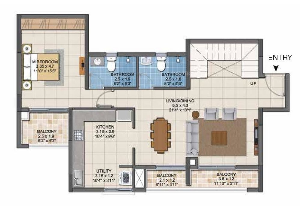  ecr 14 signature Floor Plan Lower Level Duplex Plan