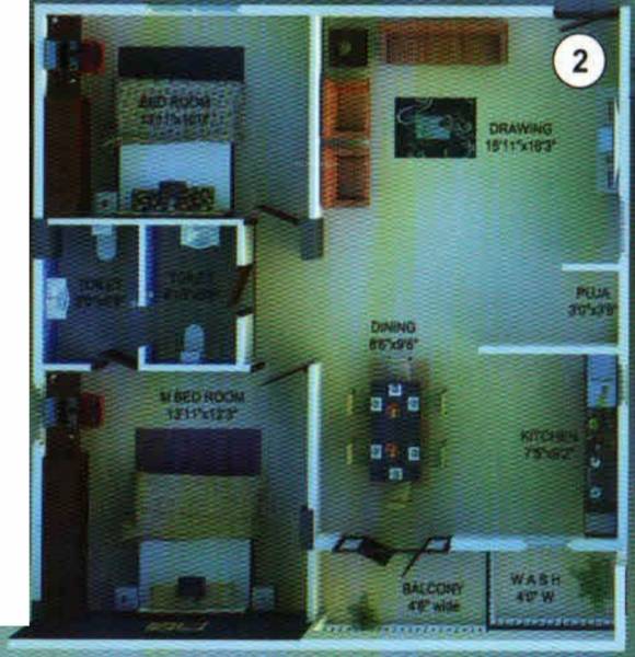 Jupiter Urban Tree (2BHK+2T (1,200 sq ft) 1200 sq ft)