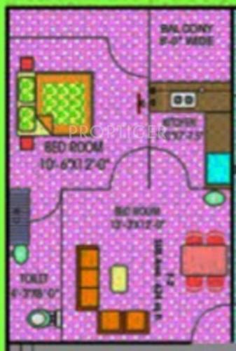 Apeksha Nidhi (1BHK+1T (628 sq ft) 628 sq ft)