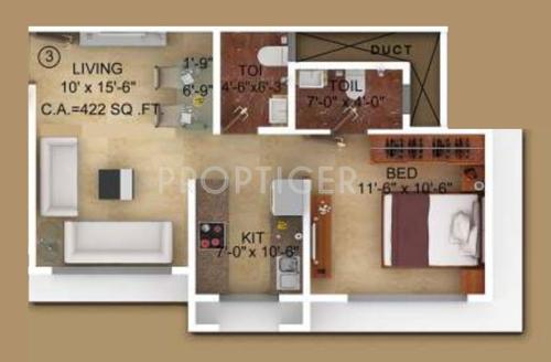 Navkar Sukh Bhimani (1BHK+2T (422 sq ft) 422 sq ft) Navkar Sukh Bhimani (1BHK+2T (422 sq ft) 422 sq ft)