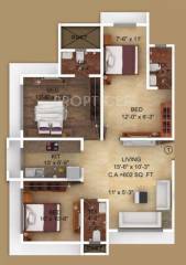 Navkar Sukh Bhimani (3BHK+3T (802 sq ft) 802 sq ft)