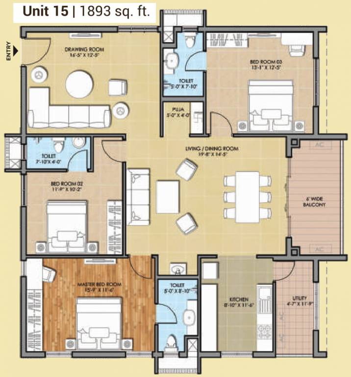 HSR Sri Ramachandra Manor (3BHK+3T (1,893 sq ft) 1893 sq ft) HSR Sri Ramachandra Manor (3BHK+3T (1,893 sq ft) 1893 sq ft)