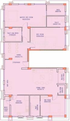 Merlin Merlin Aster (3BHK+3T (2,348 sq ft)   Pooja Room 2348 sq ft)