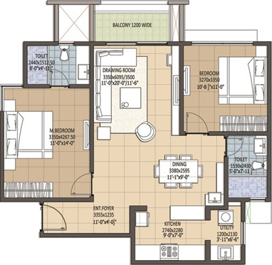 Navami Funique (2BHK+2T (1,077 sq ft) 1077 sq ft)