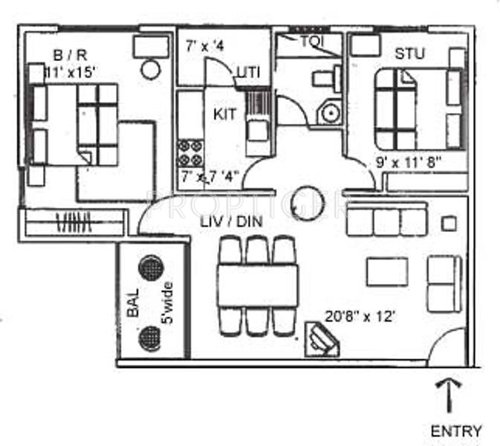 Ferns Nest (2BHK+1T (840 sq ft) 840 sq ft) Ferns Nest (2BHK+1T (840 sq ft) 840 sq ft)