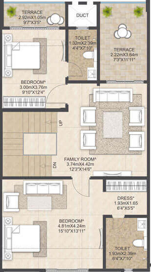 Mahindra Bloomdale Row House 11 55 To 60 (3BHK+3T (1,537.09 sq ft) 1537.09 sq ft) Mahindra Bloomdale Row House 11 55 To 60 (3BHK+3T (1,537.09 sq ft) 1537.09 sq ft)