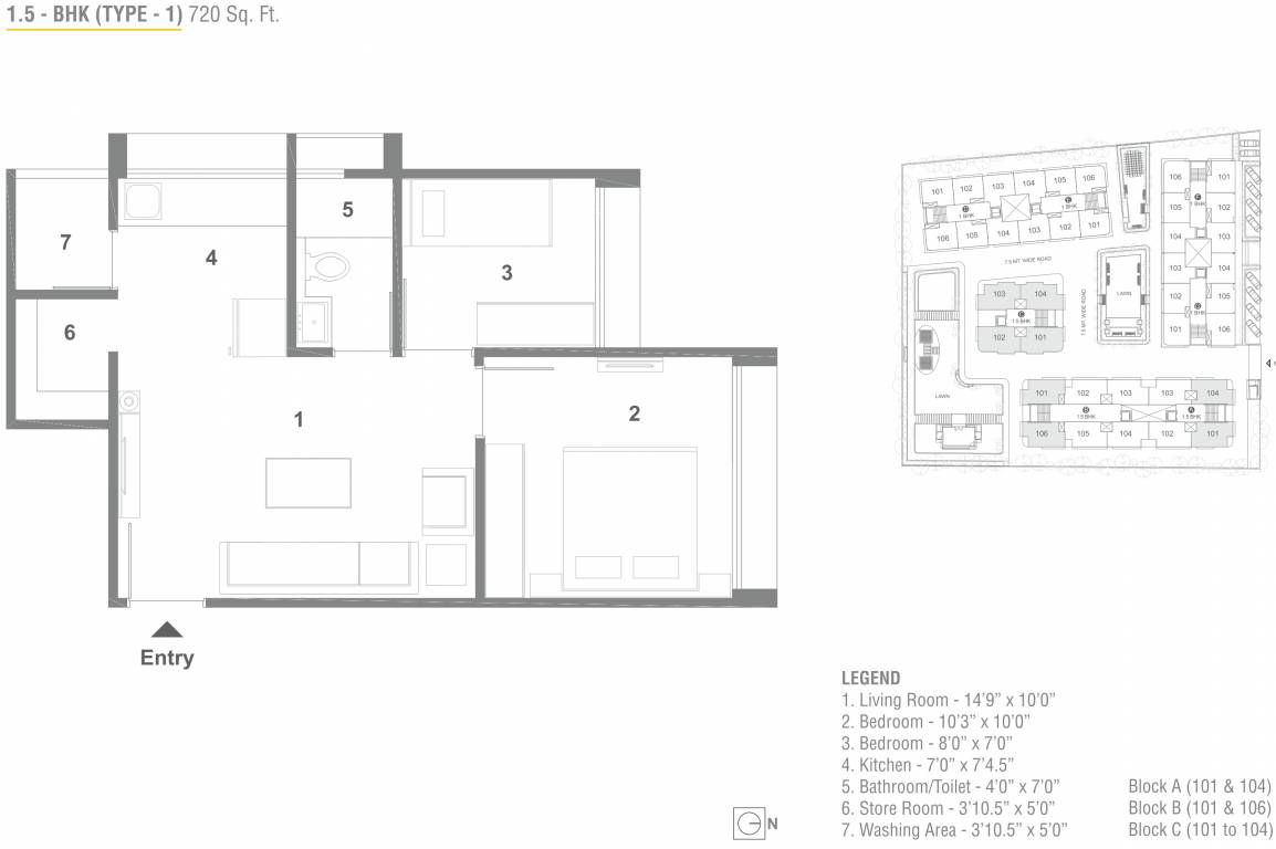 Sundivine Sun Simpolo (1BHK+1T (720 sq ft) + Study Room 720 sq ft) Sundivine Sun Simpolo (1BHK+1T (720 sq ft) + Study Room 720 sq ft)