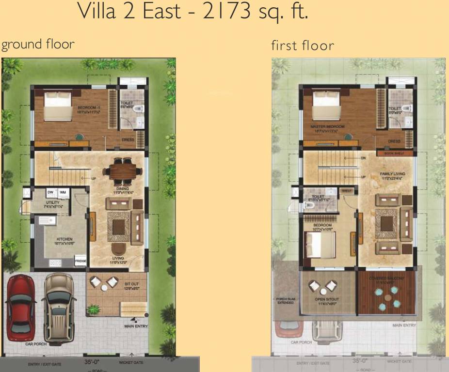 Sakthi Arum Lily Villa (3BHK+3T (2,173 sq ft) 2173 sq ft)