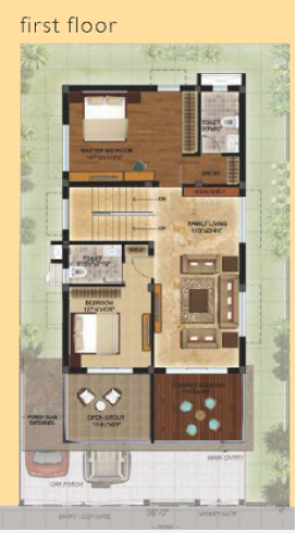 First Floor Plan arum lily villa Floor Plan First Floor Plan
