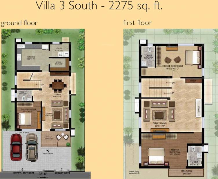 Sakthi Arum Lily Villa (3BHK+3T (2,275 sq ft) 2275 sq ft)
