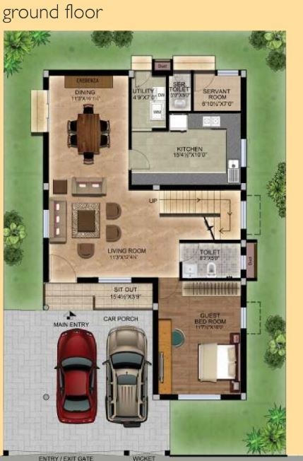  arum lily villa Floor Plan Ground Floor Plan