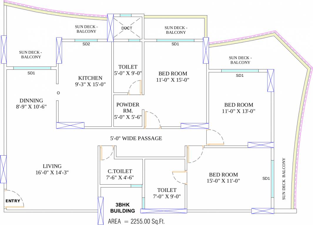 Arihant Ayati (3BHK+4T (2,255 sq ft) 2255 sq ft) Arihant Ayati (3BHK+4T (2,255 sq ft) 2255 sq ft)