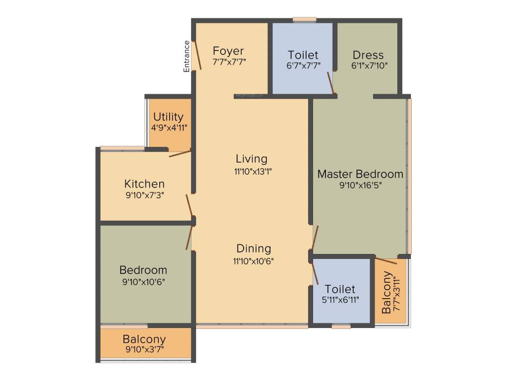 Vikram Crescent (2BHK+2T (1,367 sq ft) 1367 sq ft)