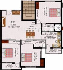 Mettupakkam Orchid (3BHK+2T (1,368 sq ft) 1368 sq ft)