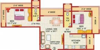 Rachanaa Pushpkunj (2BHK+2T (677 sq ft) 677 sq ft) Rachanaa Pushpkunj (2BHK+2T (677 sq ft) 677 sq ft)