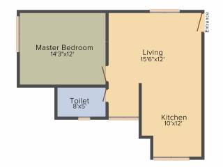 CoEvolve Northern Star (1BHK+1T (788 sq ft) 788 sq ft)