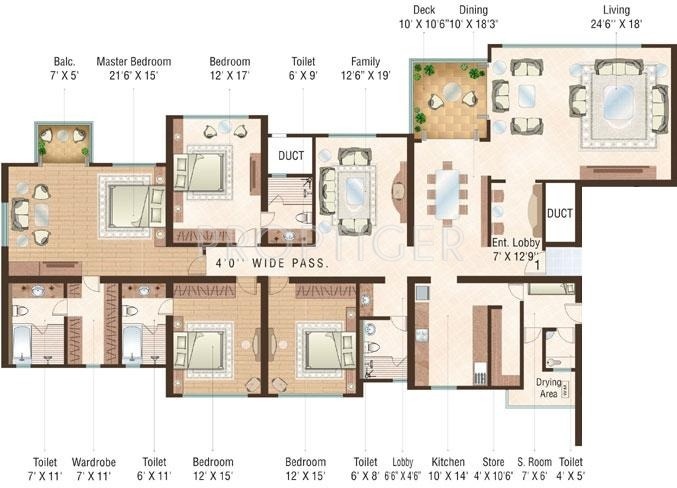Sheth Beau Monde (4BHK+4T (2,690 sq ft) + Servant Room 2690 sq ft) Sheth Beau Monde (4BHK+4T (2,690 sq ft) + Servant Room 2690 sq ft)