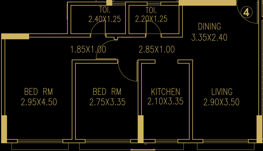 Platinum Life (2BHK+2T (665 sq ft) 665 sq ft)