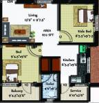Sivarams Indus (1BHK+1T (672 sq ft) 672 sq ft) Sivarams Indus (1BHK+1T (672 sq ft) 672 sq ft)