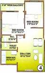 Supar Megha Green Residency (2BHK+2T (1,081 sq ft) 1081 sq ft)