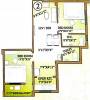 Supar Megha Green Residency (2BHK+2T (884 sq ft) 884 sq ft)