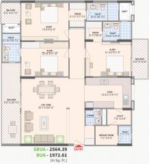 Felicity Aventura (3BHK+3T (2,564.39 sq ft) + Servant Room 2564.39 sq ft) Felicity Aventura (3BHK+3T (2,564.39 sq ft) + Servant Room 2564.39 sq ft)