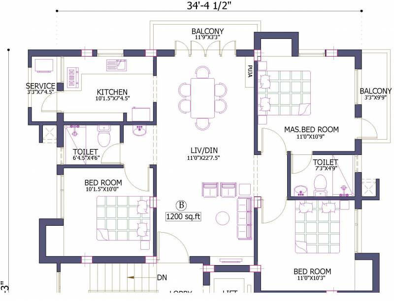 Firm Venkaas (3BHK+2T (1,200 sq ft) 1200 sq ft)