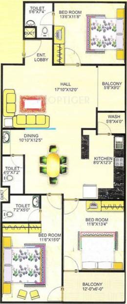 Horizon Horizon Avenue (3BHK+3T (1,750 sq ft) 1750 sq ft)