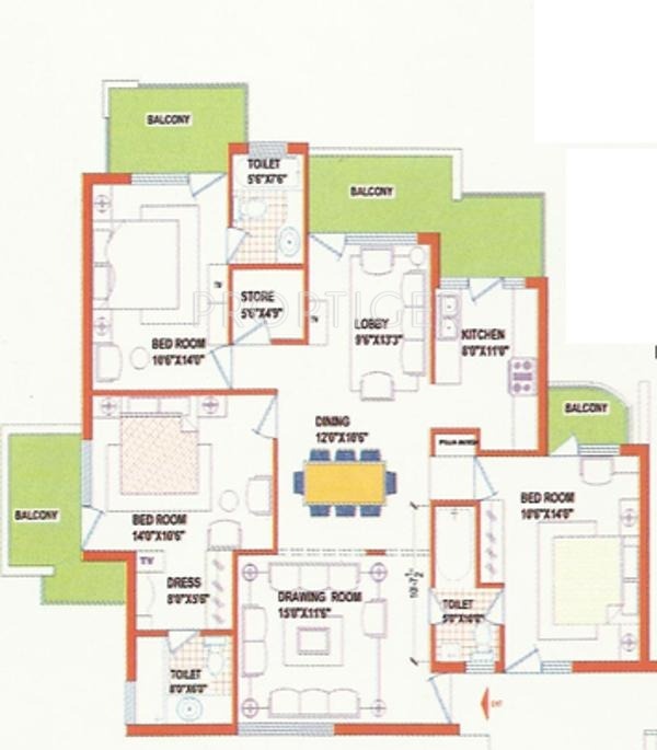 Opera Chandigarh Enclave (3BHK+3T (1,781 sq ft) 1781 sq ft) Opera Chandigarh Enclave (3BHK+3T (1,781 sq ft) 1781 sq ft)