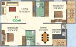 Siddartha Solitaire Phase 1 (2BHK+2T (930 sq ft) 930 sq ft)