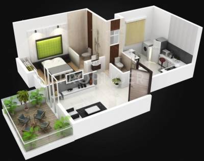 Supertech Defence Colony (1BHK+1T (650 sq ft) 650 sq ft)