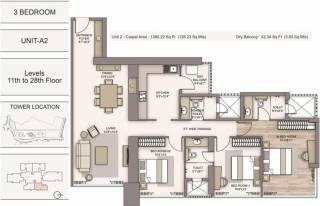 Piramal Aranya Wing A (3BHK+3T (1,419 sq ft) 1419 sq ft) Piramal Aranya Wing A (3BHK+3T (1,419 sq ft) 1419 sq ft)