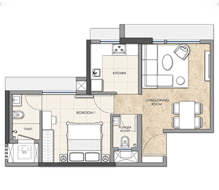  sereno b omkar international district Floor Plan Floor Plan
