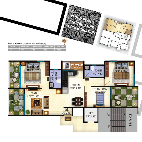 Floor Plan gulmohar apartment Floor Plan Floor Plan
