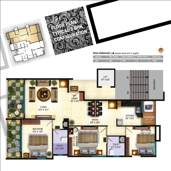 Floor Plan gulmohar apartment Floor Plan Floor Plan