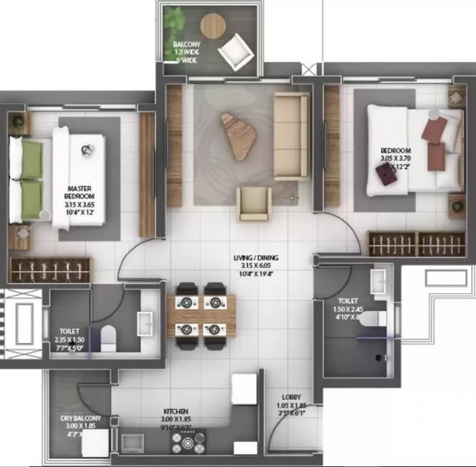  gold towers Floor Plan Floor Plan