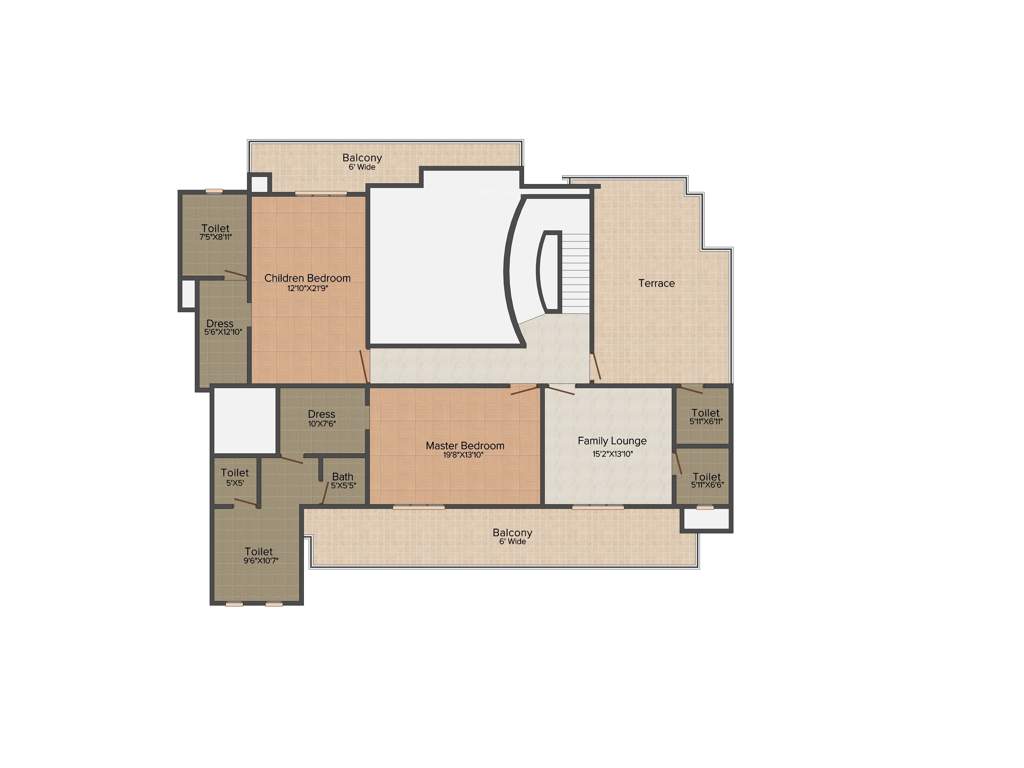 ABW La Lagune (1BHK+2T (878 sq ft) 5850 sq ft)