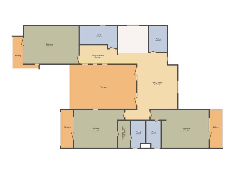 Unitech Karma Lakelands (4BHK+4T (6,429 sq ft) 6429 sq ft)
