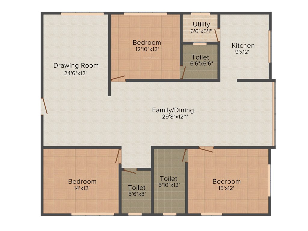 Krishna Krishe Valley (3BHK+3T (2407 sq ft) 2407 sq ft)