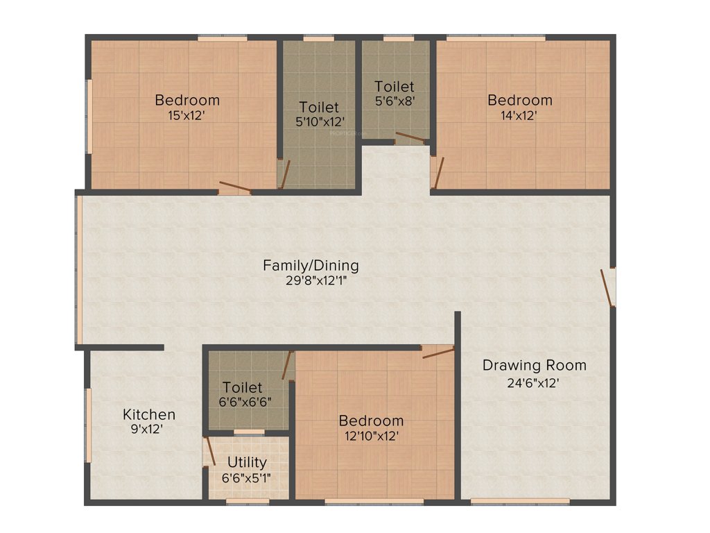 Krishna Krishe Valley (3BHK+3T (2414 sq ft) 2414 sq ft)