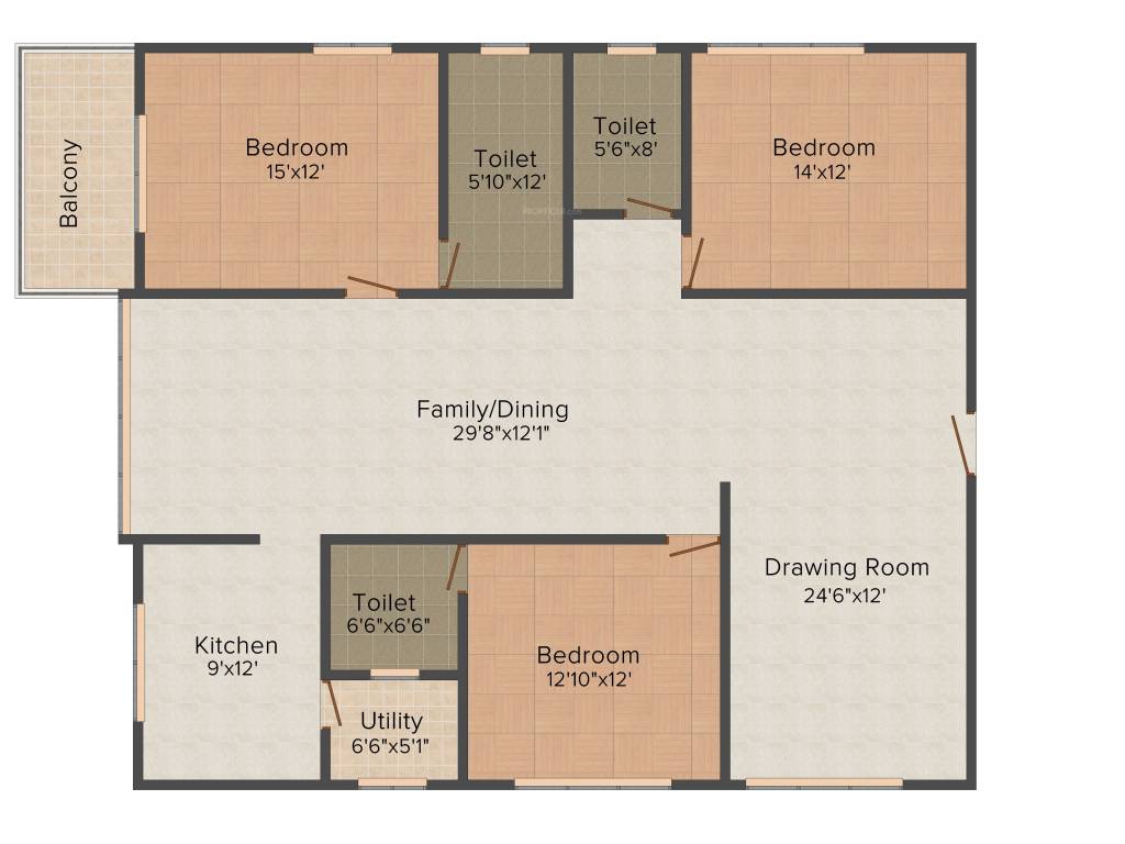 Krishna Krishe Valley (3BHK+3T (2482 sq ft) 2482 sq ft)