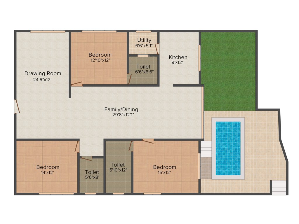 Krishna Krishe Valley (3BHK+3T (2939 sq ft) 2939 sq ft)