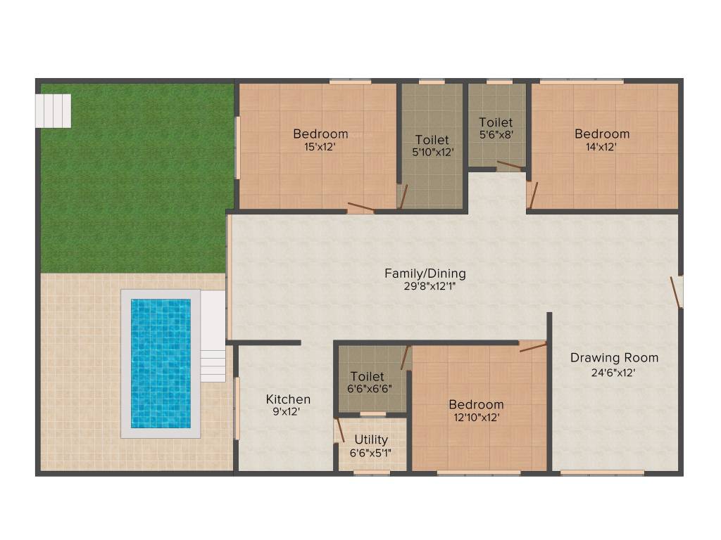 Krishna Krishe Valley (3BHK+3T (3018 sq ft) 3018 sq ft)